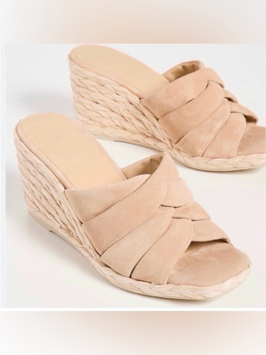 Vince Shoes - NEW [Vince] Gilian Suede Woven Wedge Heel Espadrille Padded Sandals Women’s 8